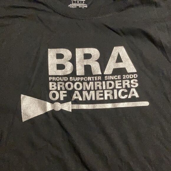Halloween Graphic T-shirt BRA-Broom Riders of America tee - Picture 1 of 2